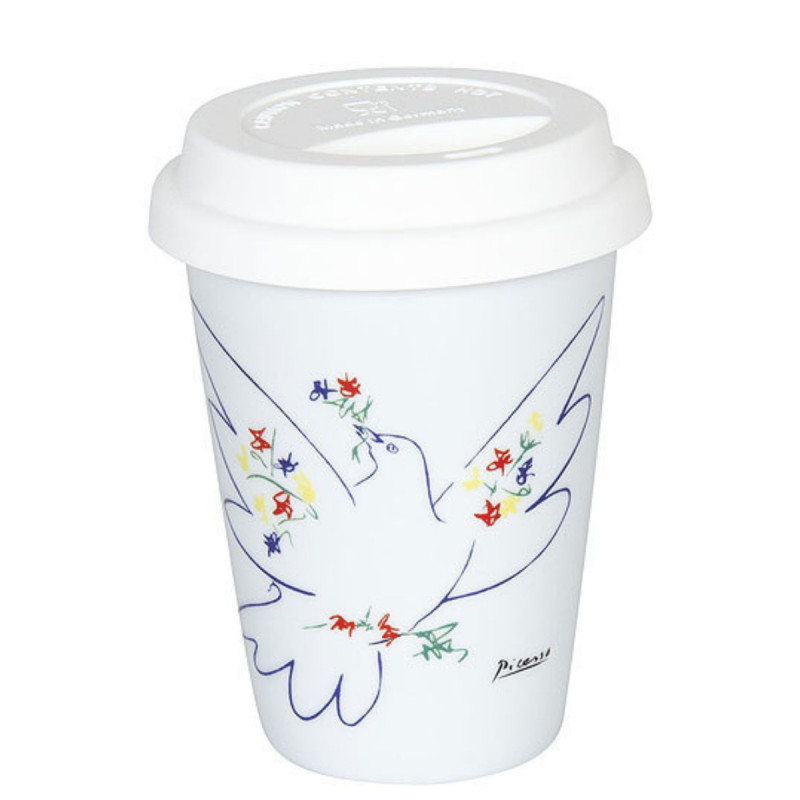 Konitz-Picasso kubek podróżny ”Gołąbek” kolorowy