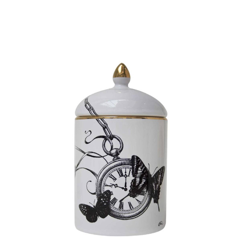 Świeca 16,5 cm z przykrywką Masked Skull