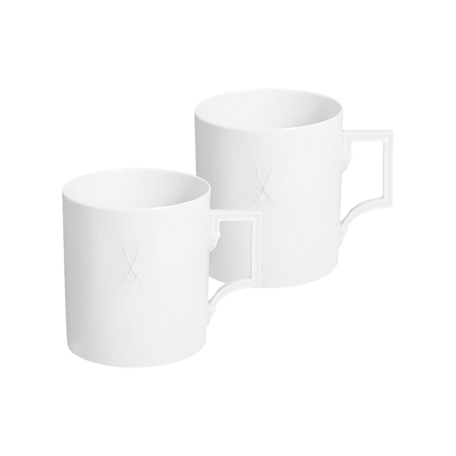 Meissen Zestaw kubków Miecze 2szt.