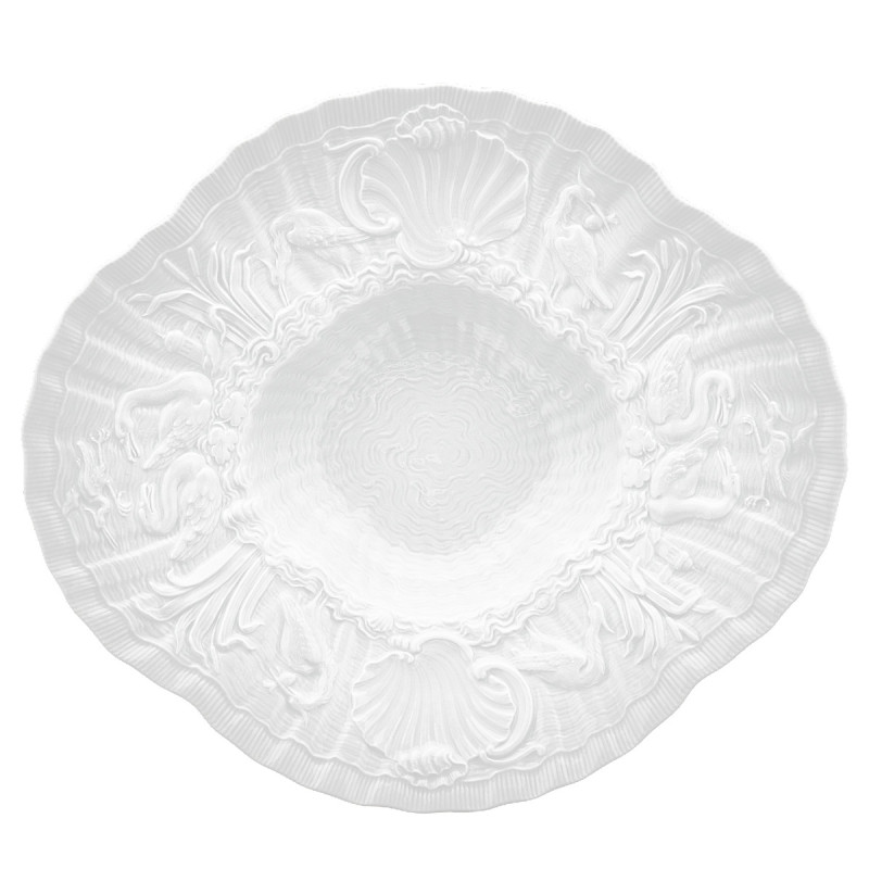 Meissen Talerz głęboki 29,5 cm Łabędź biały