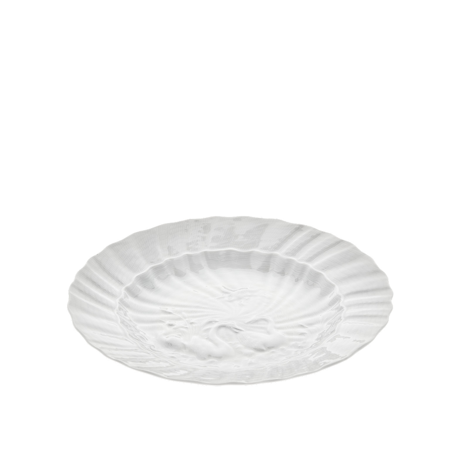 Meissen Talerz 22 cm Łabędź biały