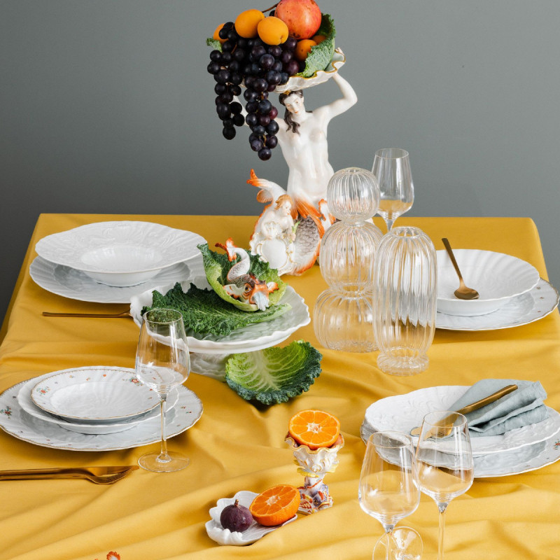 Meissen Półmisek owalny 30 cm Łabędź biały