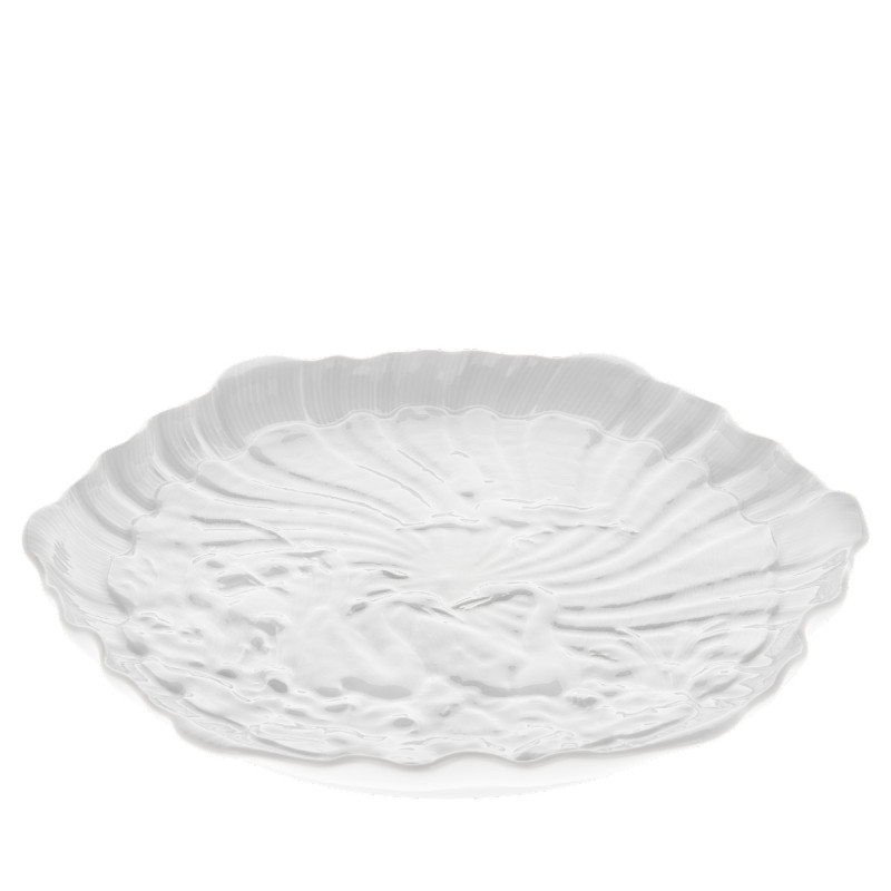 Meissen Talerz do ciasta 29 cm Łabędź biały
