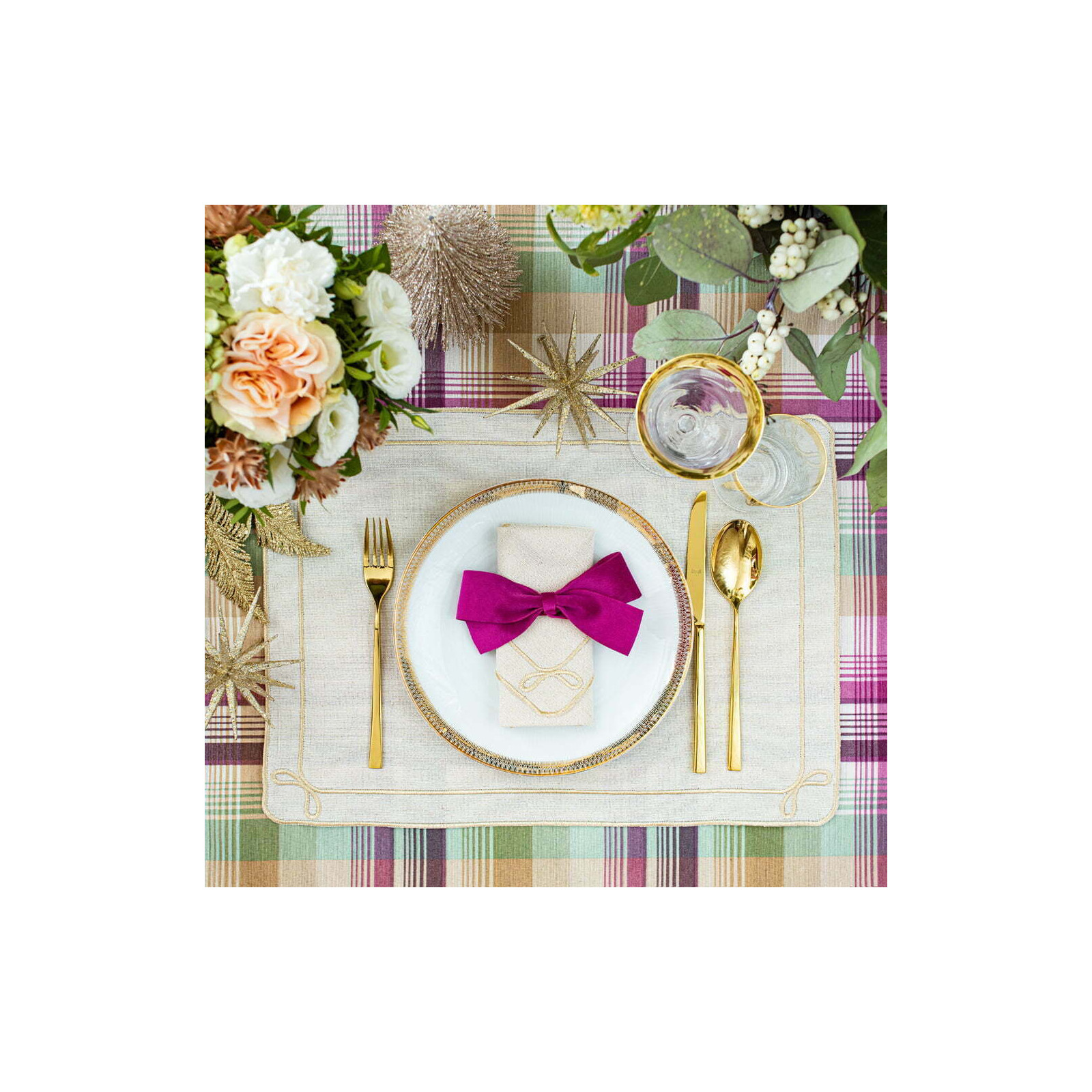 Zestaw 4 szt. aksamitnych kokardek Fuchsia Bows