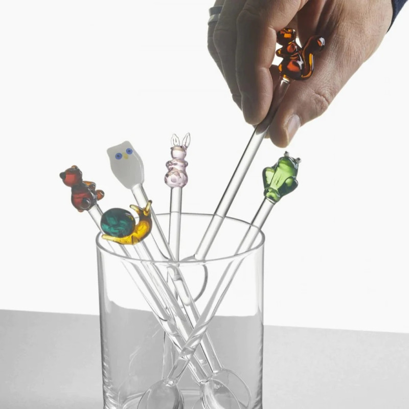 Ichendorf Fantasia Animal Farm zestaw łyżeczek sowa i wiewiórka