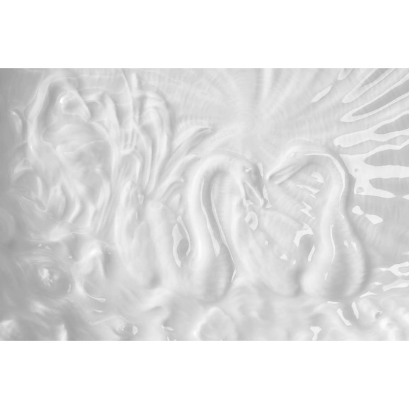 Meissen Talerz głęboki 25 cm Łabędź biały