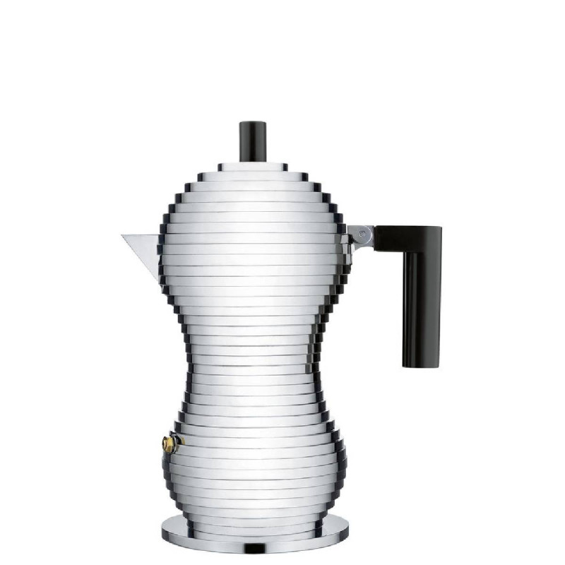 Alessi - kawiarka Pulcina srebrna 16,5 cm