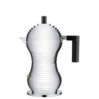 Alessi - kawiarka Pulcina srebrna 26 cm