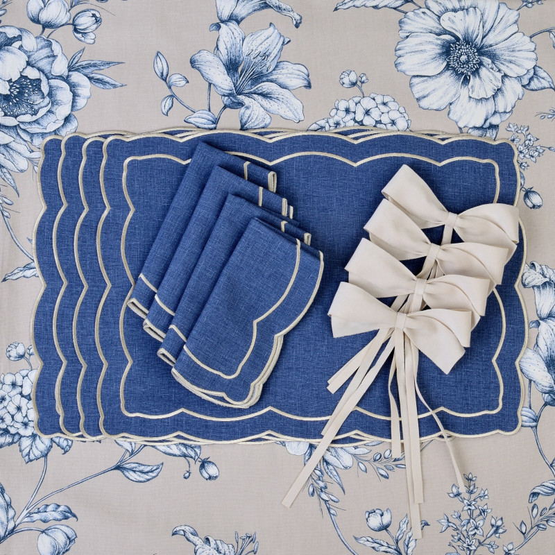 Zestaw 6 szt. aksamitnych kokardek Alabaster Bows