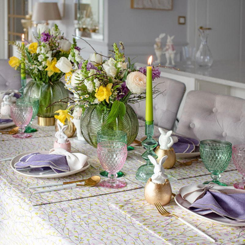 Obrus bawełniany Purple Willow 130×250