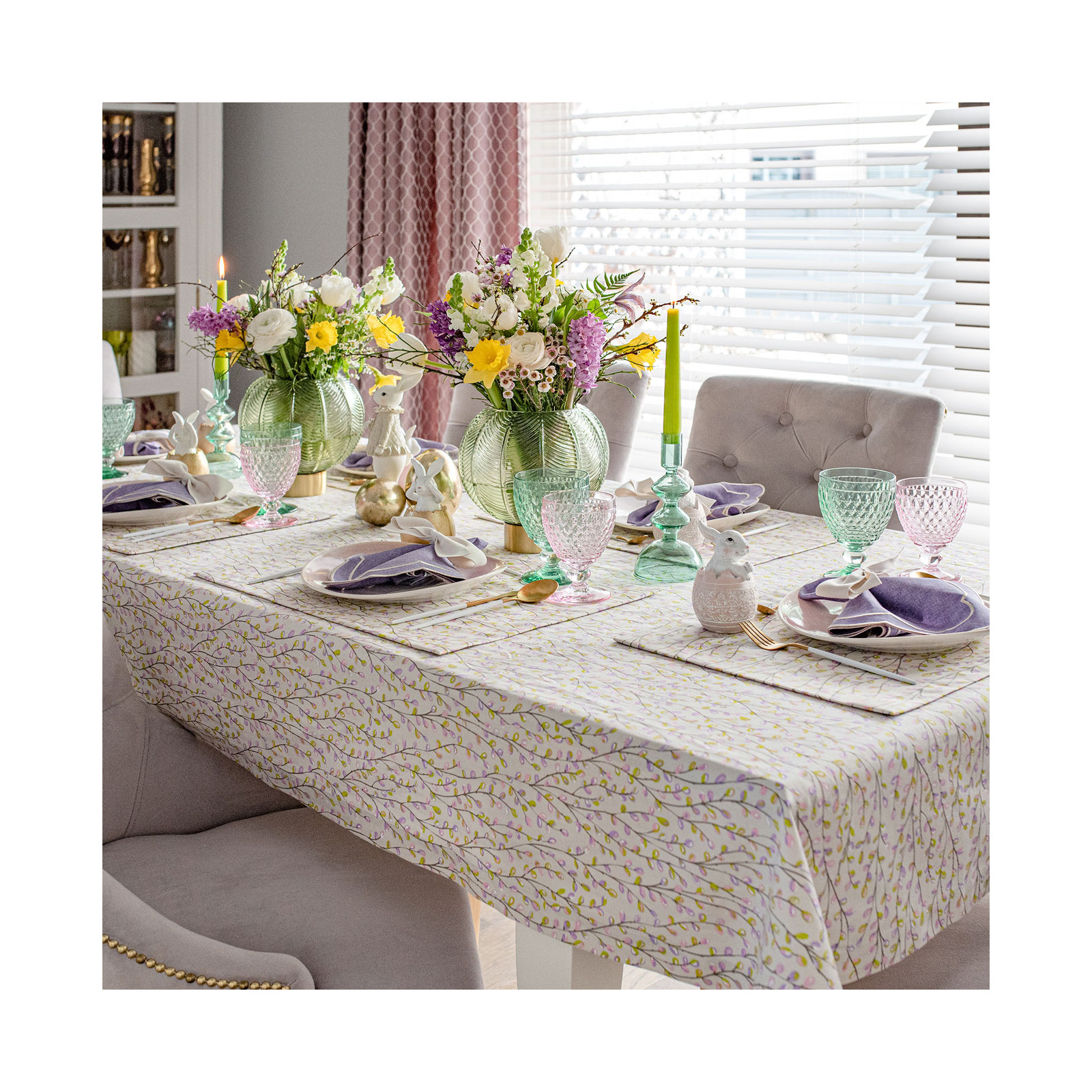 Obrus bawełniany Purple Willow 130×200