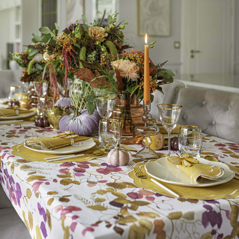 Obrus bawełniany Purple Sparrow 130×200