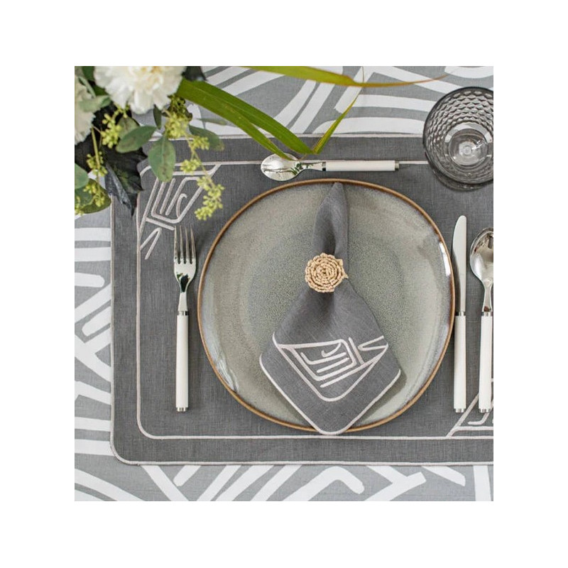 Zestaw 6szt. haftowanych podkładek Infinity