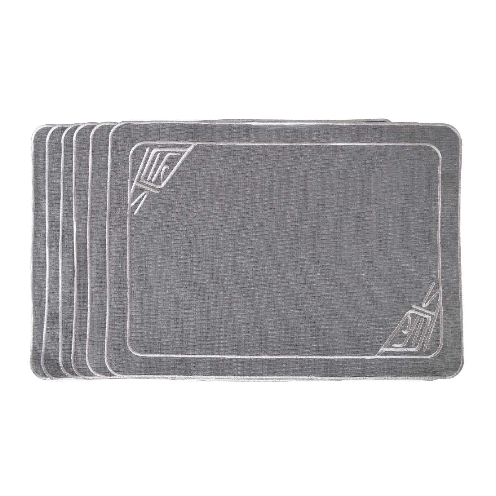 Zestaw 6szt. haftowanych podkładek Infinity