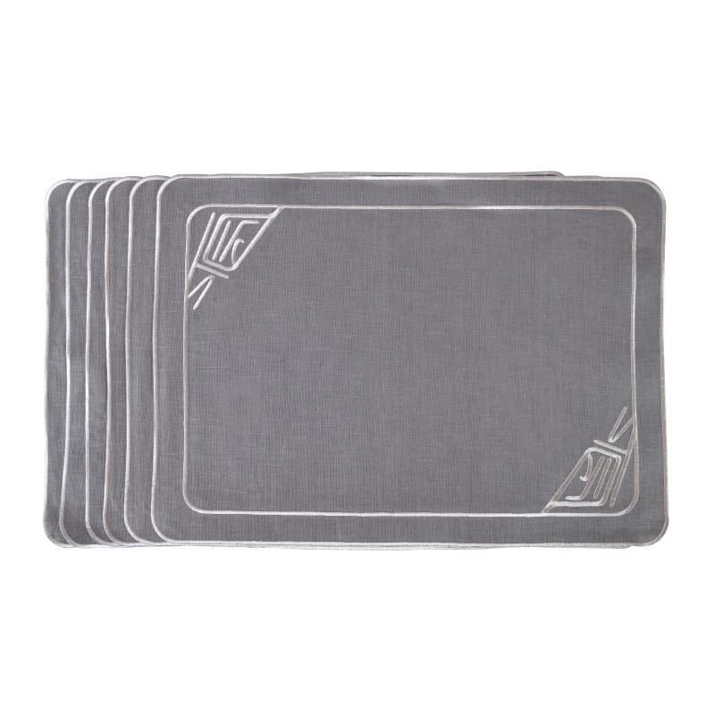 Zestaw 6szt. haftowanych podkładek Infinity