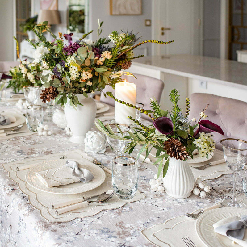 Obrus bawełniany Twigs 130×300