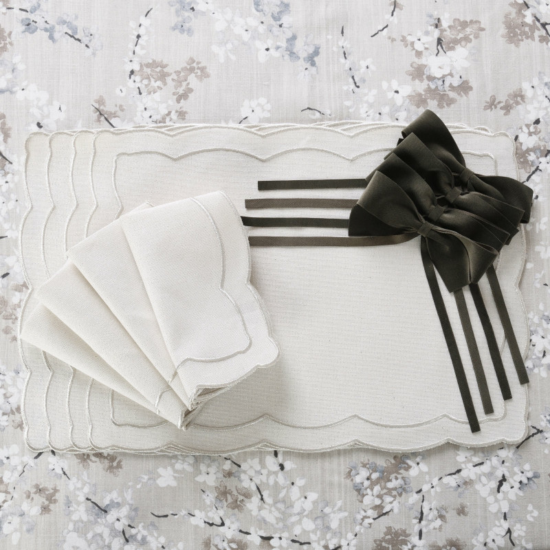 Zestaw 6 szt. aksamitnych kokardek Brown Bows