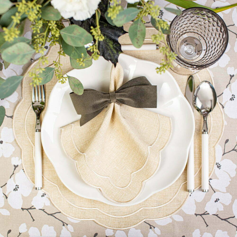 Zestaw 6 szt. aksamitnych kokardek Brown Bows