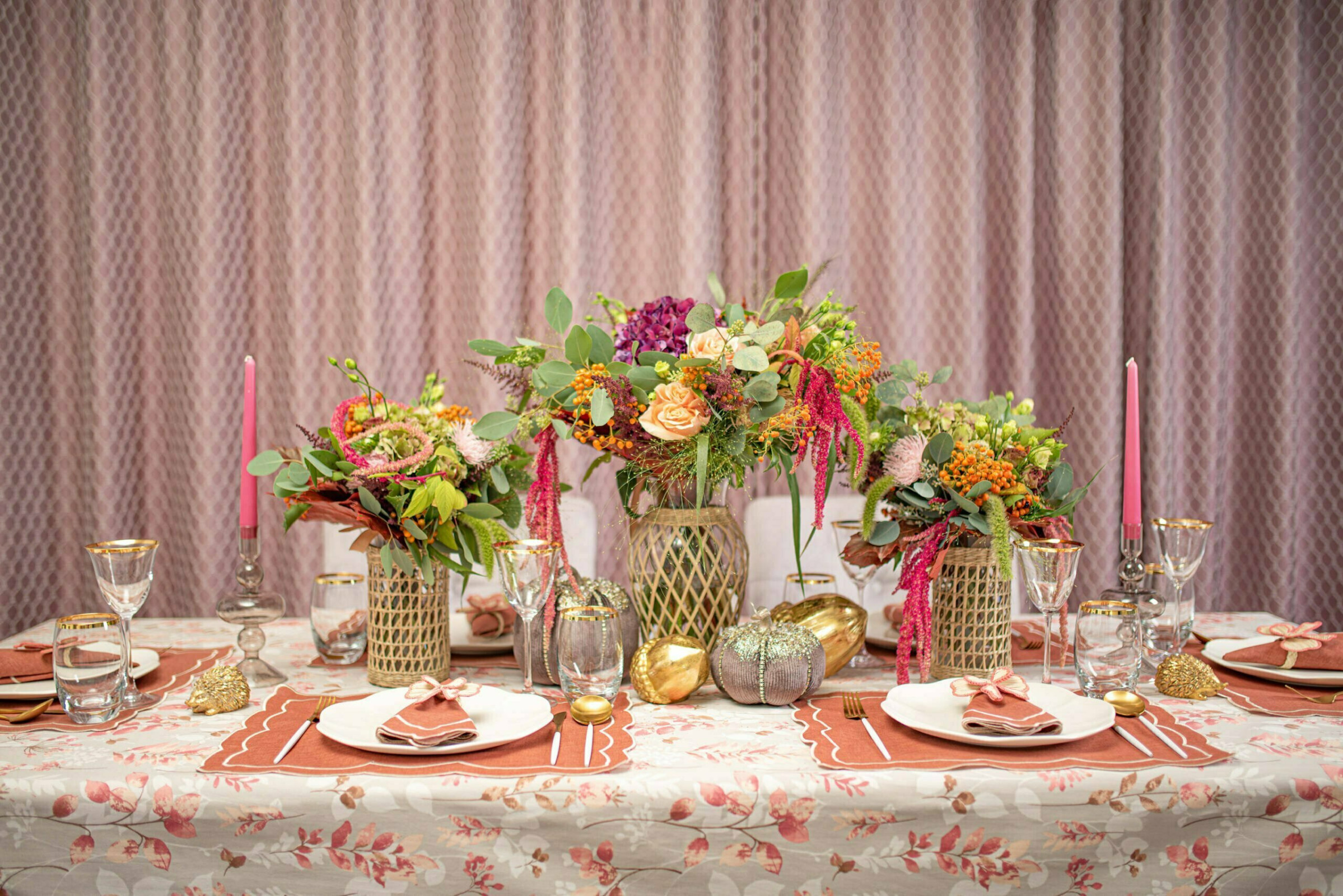 Obrus bawełniany Wild Rose 130×250