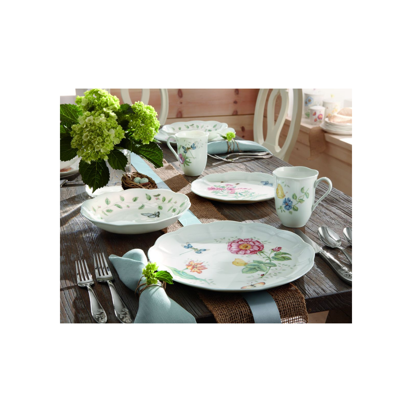 Lenox Butterfly Meadow Talerz Jasmine Dragonfly 27 cm Holiday