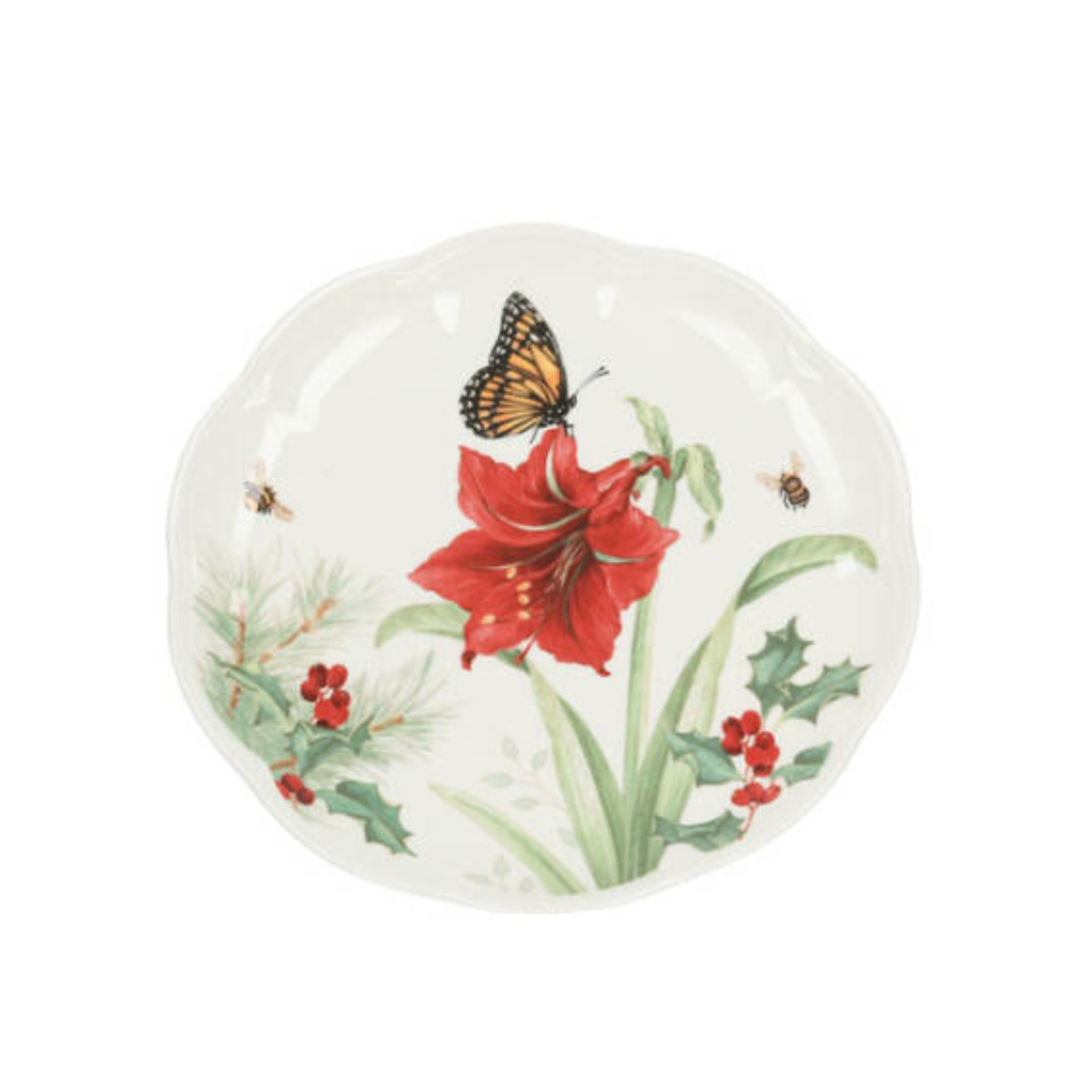 Lenox Butterfly Meadow Talerz Monarch 23 cm Holiday