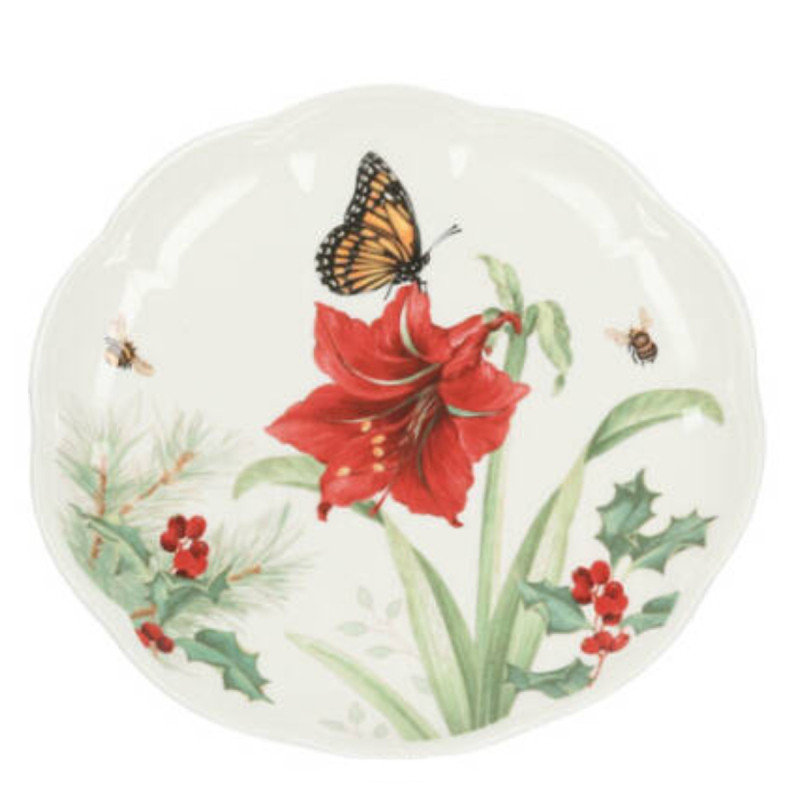 Lenox Butterfly Meadow Talerz Monarch 23 cm Holiday
