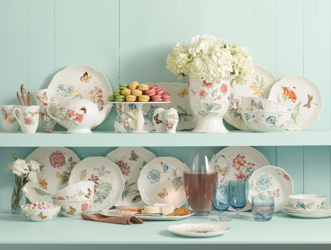 Lenox Butterfly Meadow Talerz Orange 23 cm