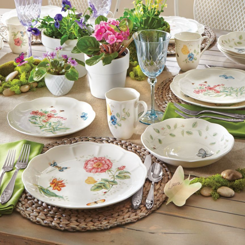 Lenox Butterfly Meadow Talerz Blue Butterfly 27 cm Holiday