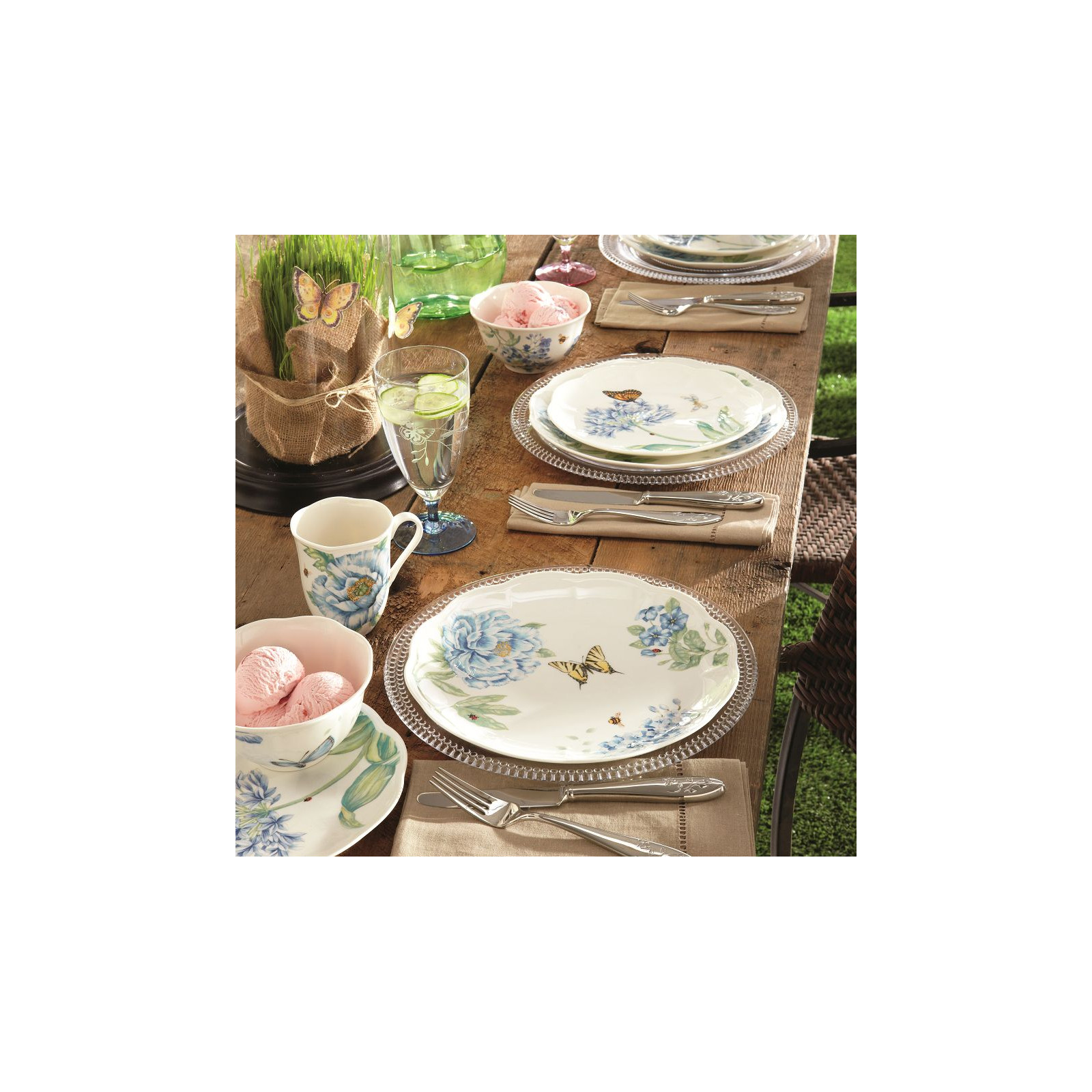 Lenox Butterfly Meadow Talerz Eastern 23 cm