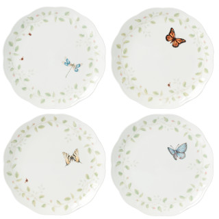 Lenox Butterfly Meadow Zestaw 4 talerzy obiadowych Petite