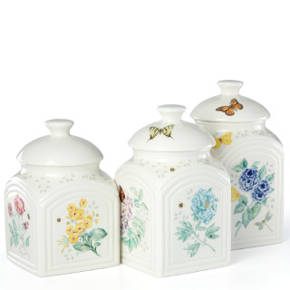 Lenox Butterfly Meadow Zestaw 3 pojemników z przykrywką
