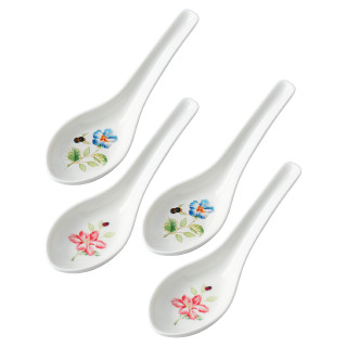 Lenox Butterfly Meadow Zestaw 4 łyżek porcelanowych