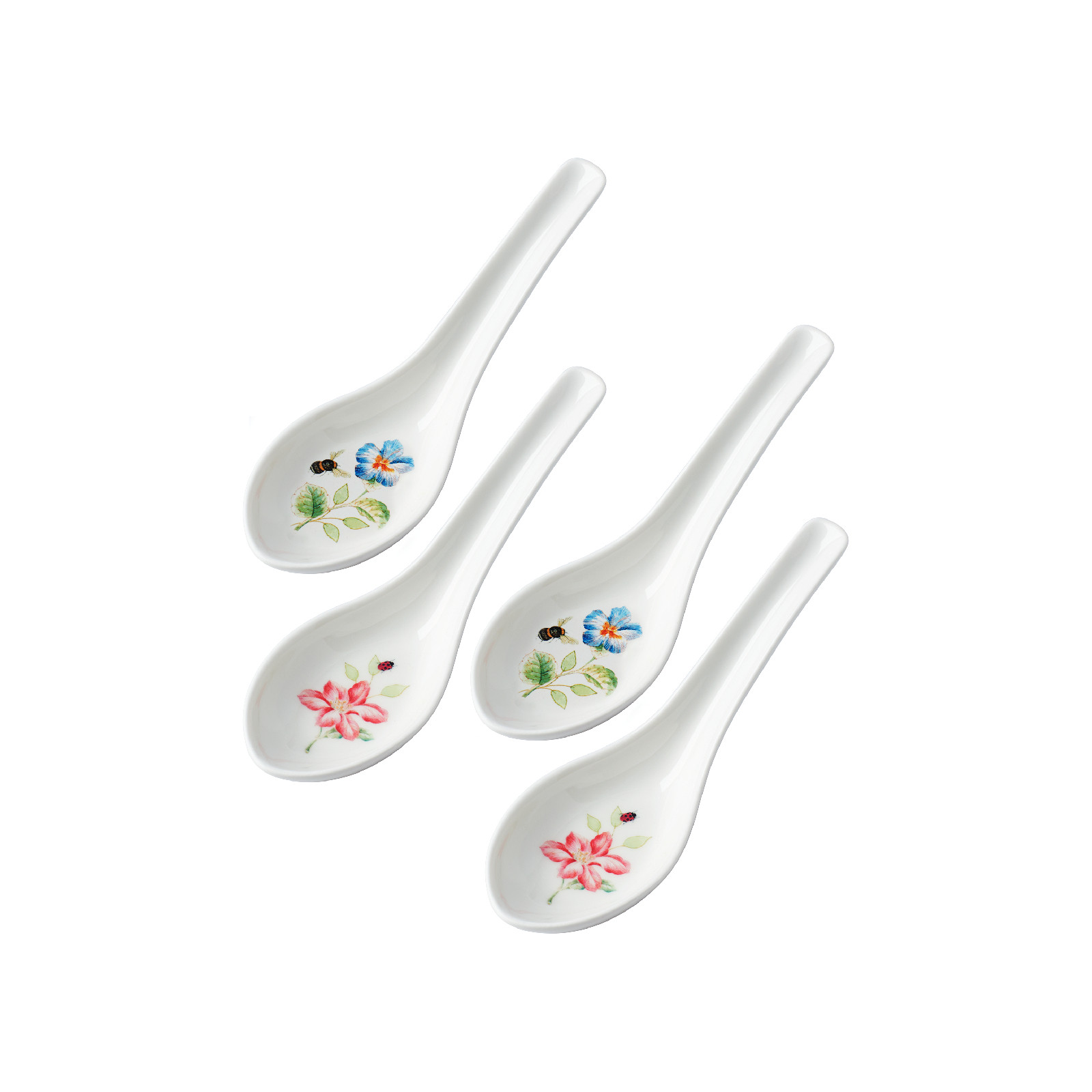 Lenox Butterfly Meadow Zestaw 4 łyżek porcelanowych