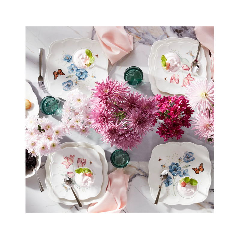 Lenox Butterfly Meadow Talerz kwadratowy 28 cm