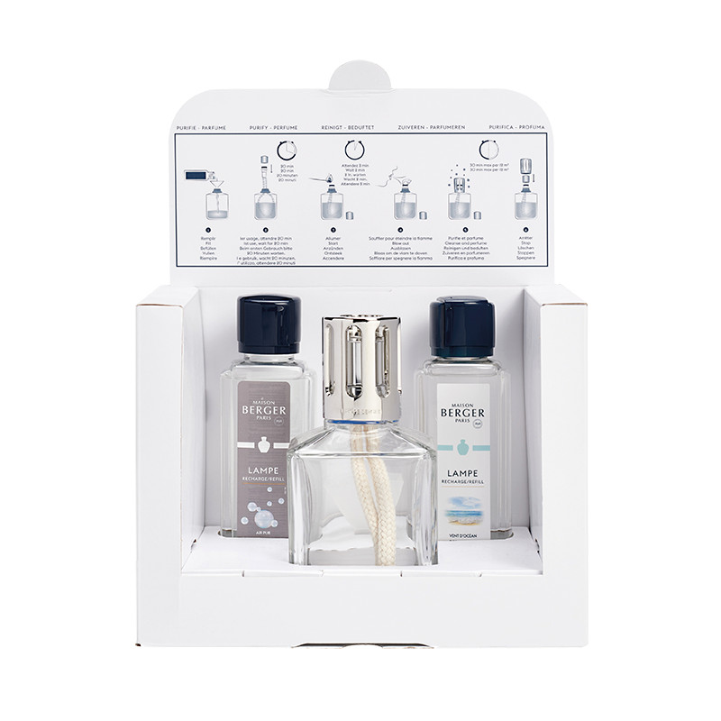 Zestaw Essentielle kwadratowy Maison Berger Paris Lampa katalityczna