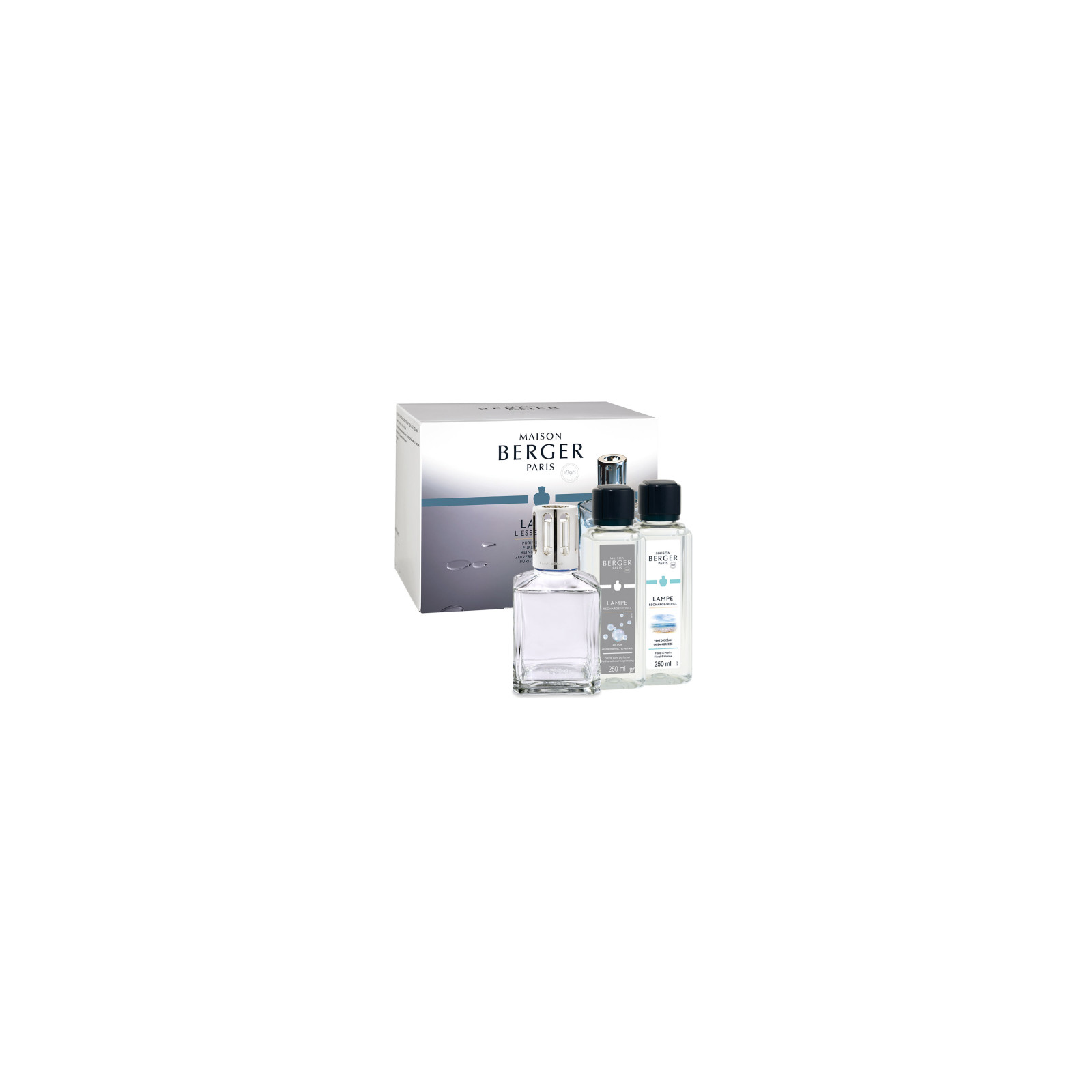 Zestaw Essentielle kwadratowy Maison Berger Paris Lampa katalityczna