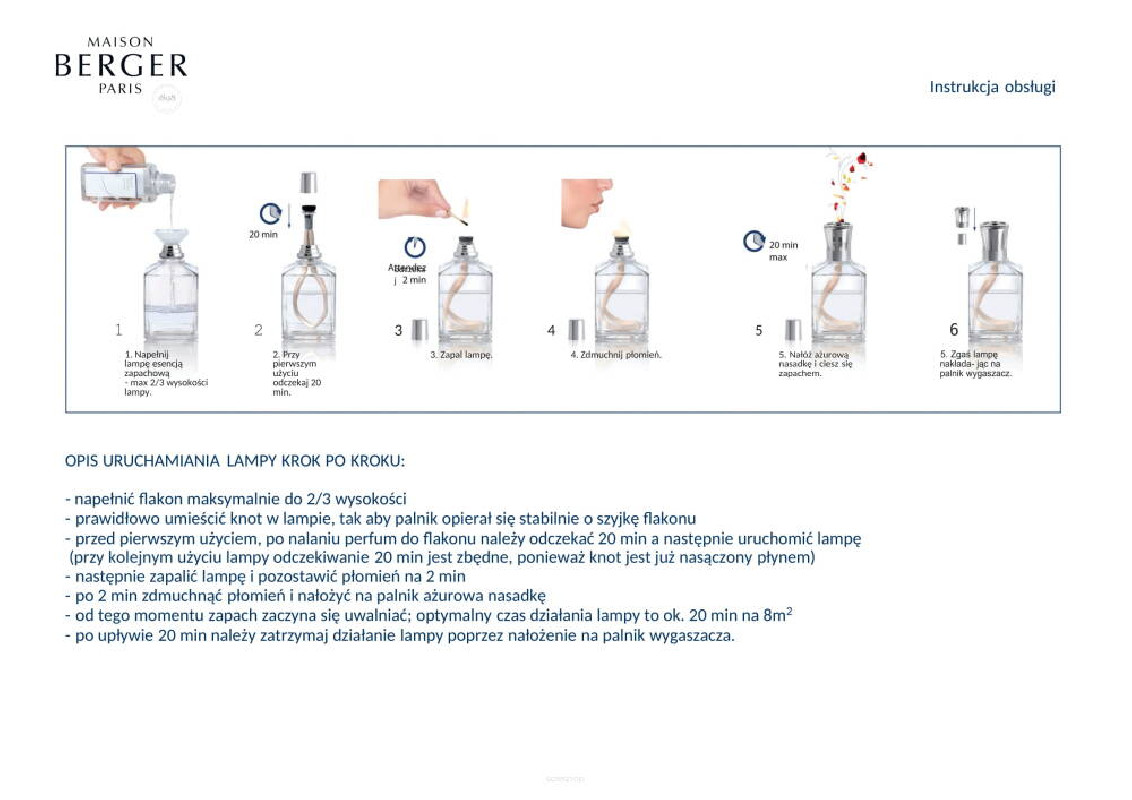 Zestaw Essentielle kwadratowy Maison Berger Paris Lampa katalityczna