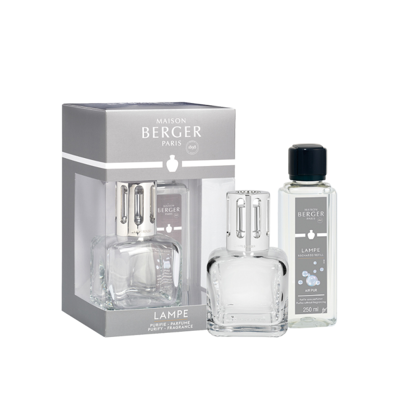 Zestaw Kostka przeźroczysta Maison Berger Paris Lampa katalityczna