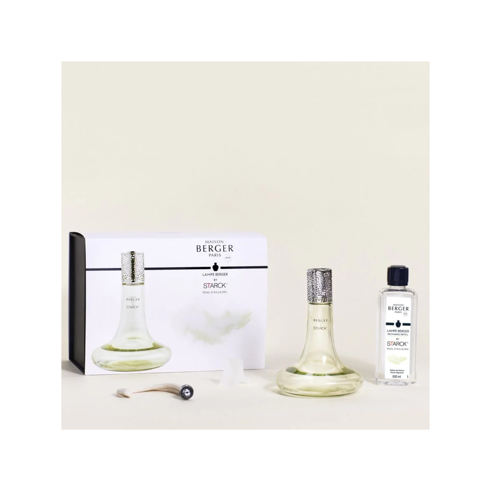 Zestaw Starck zielony Maison Berger Paris Lampa katalityczna