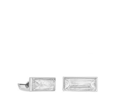 Spinki do mankietów Rayonnante kryształowe Lalique