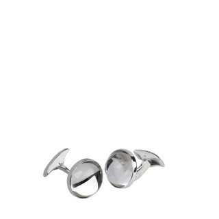 Spinki do mankietów Cabochon kryształowy Lalique