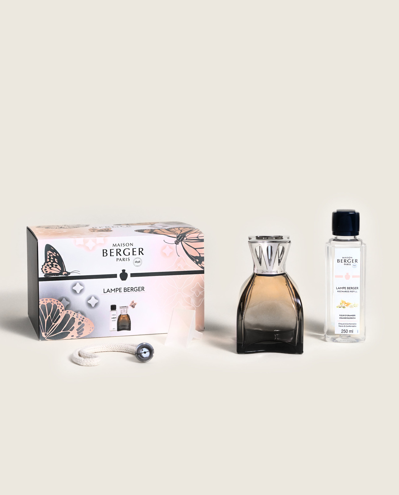 Zestaw Lilly beż Maison Berger Paris Lampa katalityczna
