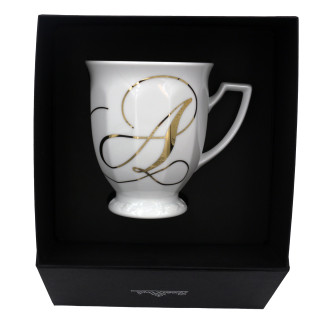 Kubek mały Maria Biała alfabet ,,A"