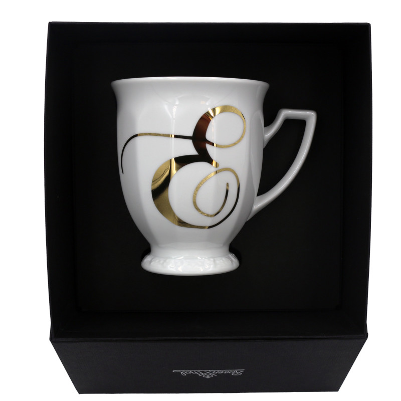 Kubek mały Maria Biała alfabet ,,E"