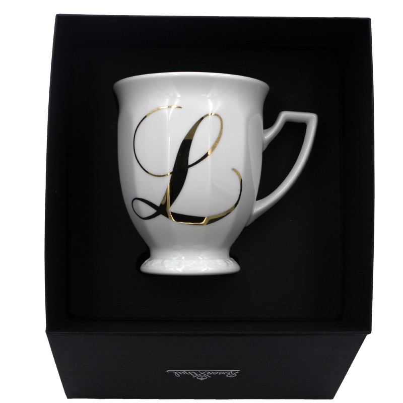 Kubek mały Maria Biała alfabet ,,L"