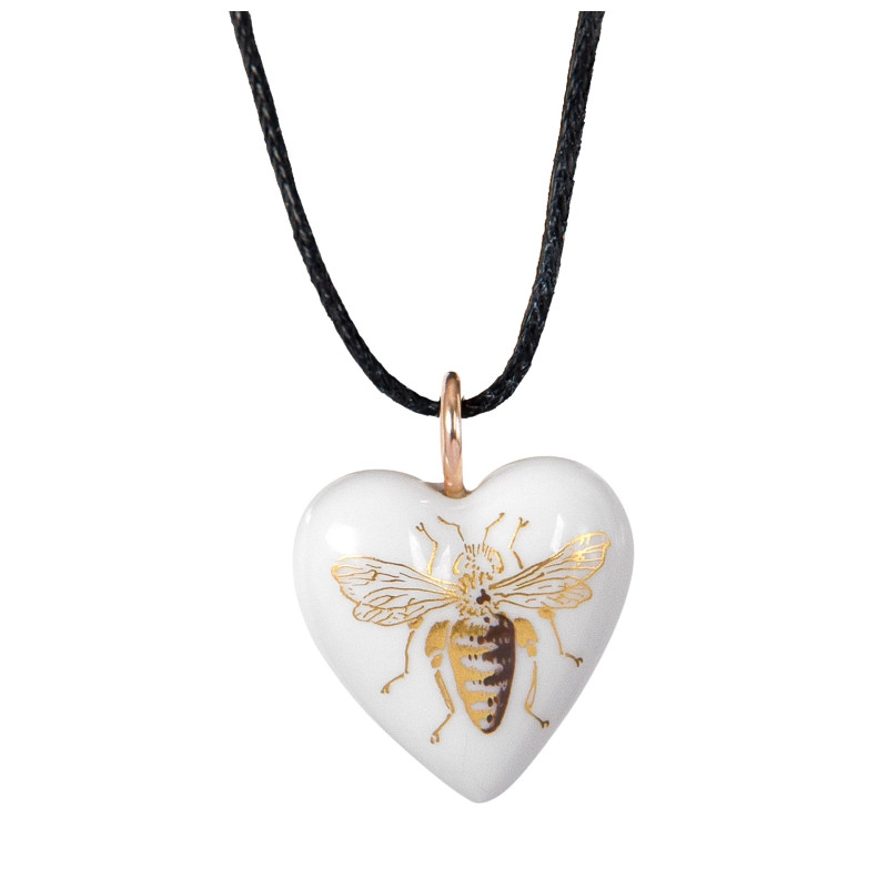 Meissen Zawieszka serce Pszczoła