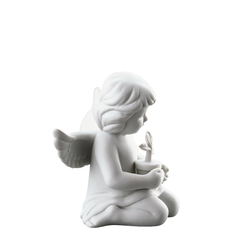 Anioł mały z doniczką