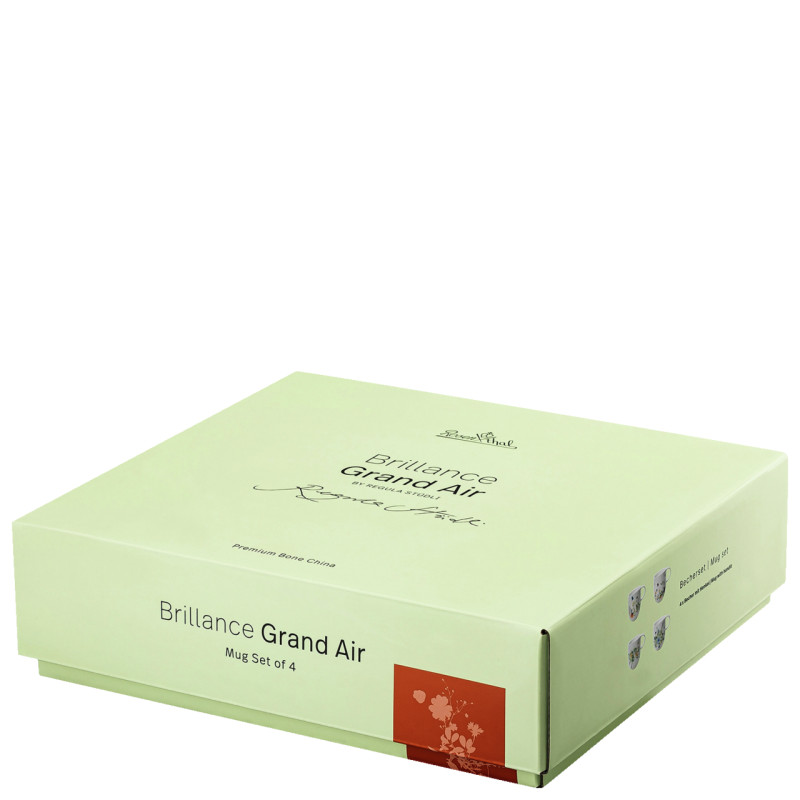 Zestaw 4 kubków Brillance Wiosenny Ogród