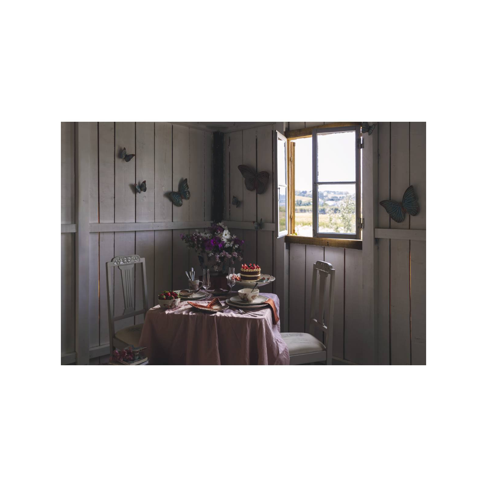 Bordallo Motyl-patera 29 kol.Claudia Schiffer