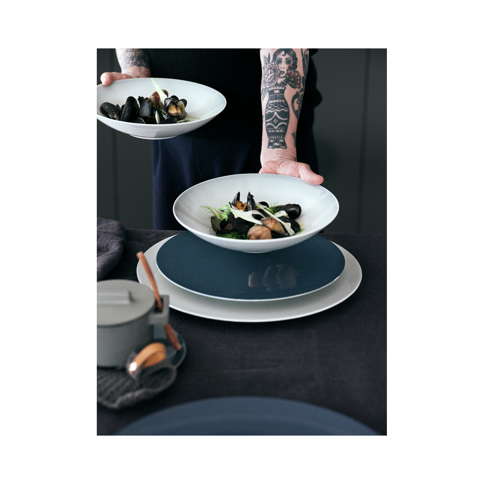 Talerz 22 cm TAC Sensual Comfort Blue